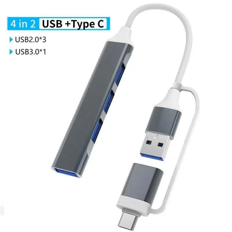 PowerLink Pro – 8-in-2 USB + Type-C Hub Station