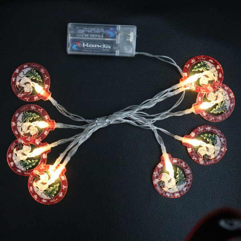 New LED Lighting Chain Christmas Tree Snowman Old Man Halloween Day Atmosphere Decoration