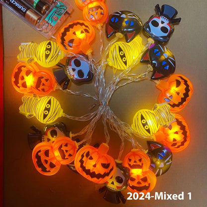 Halloween Lighting Chain Scene Layout LED Pumpkin Lamp