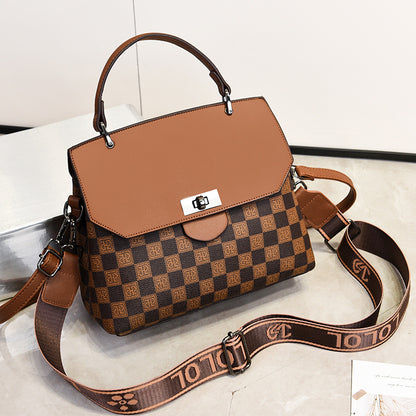 Fashion Versatile Color-block Women's Shoulder Bag