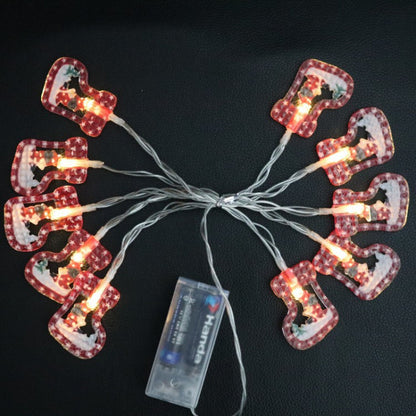 New LED Lighting Chain Christmas Tree Snowman Old Man Halloween Day Atmosphere Decoration